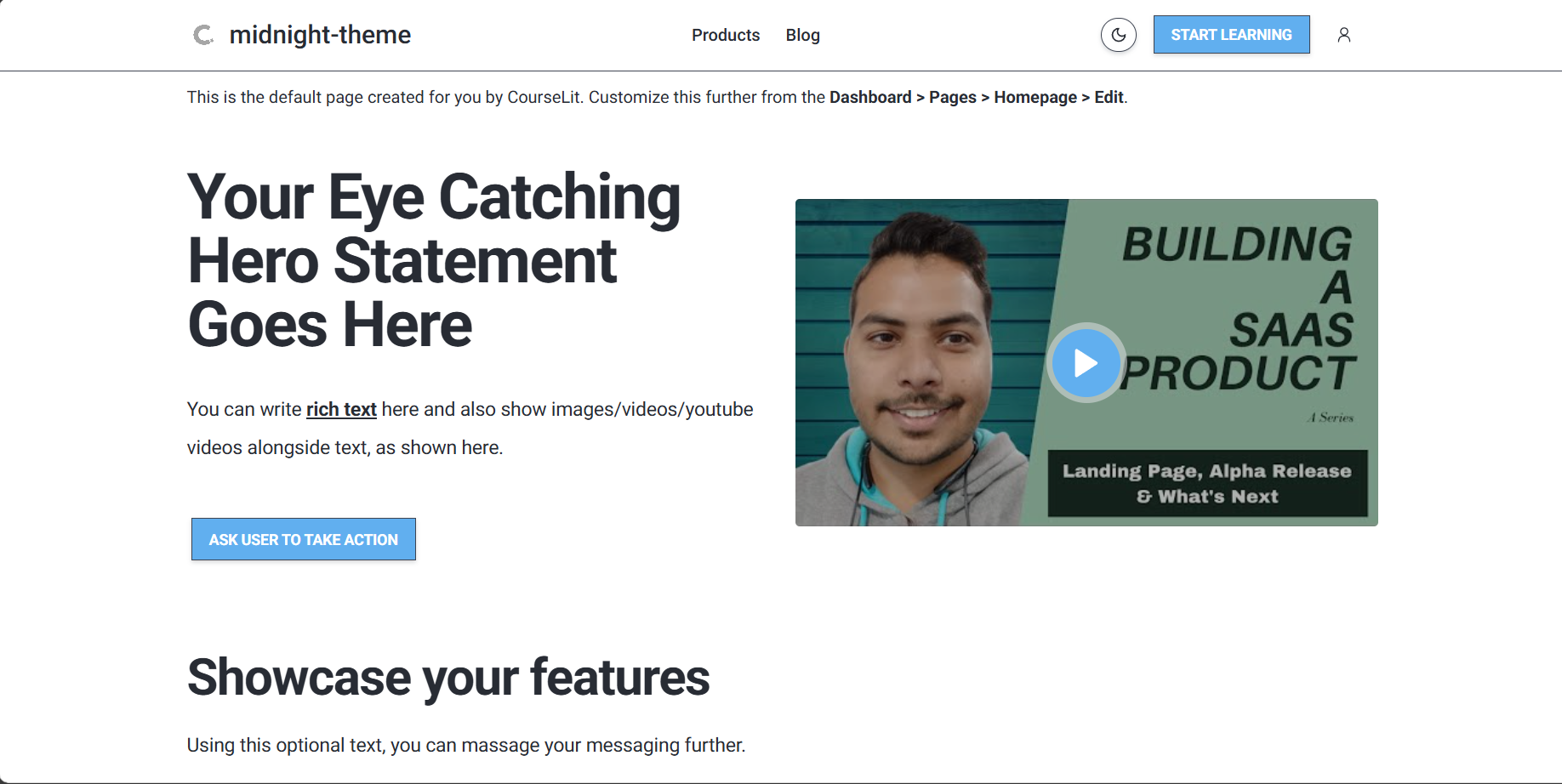 Midnight Theme Preview