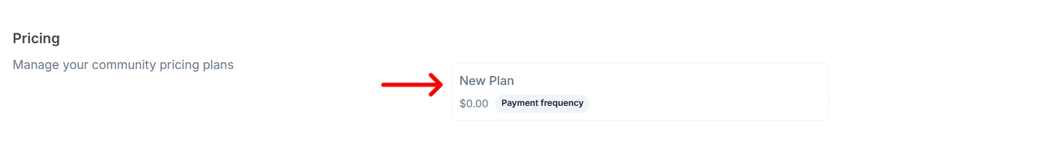 New payment plan